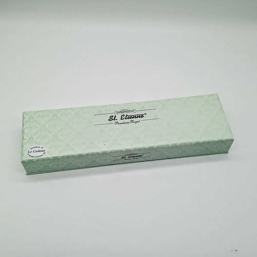St. Etienne Italian White Porcelain Royal Stainless Steel Pie Server NIB